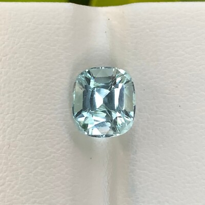 Eye Clean Natural Cushion Cut Aquamarine, Aquamarine, Cut Aquamarine, 3 Carats