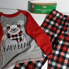New Christmas buffalo plaid 3T pajamas