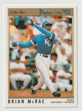 1992 O-Pee-Chee Premier Baseball #12 Brian McRae - Kansas City Royals
