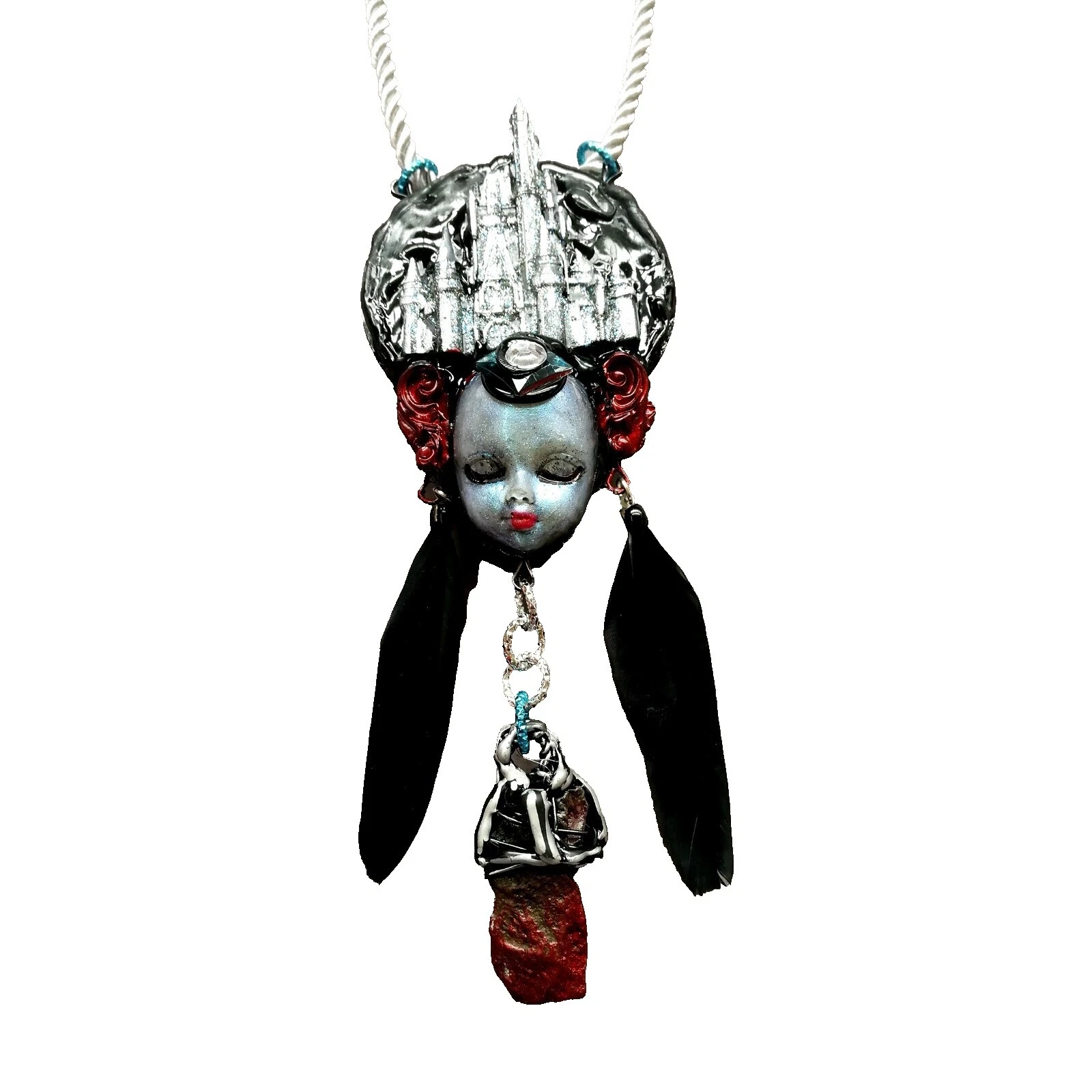 Medallones de moda Peltre Cristal