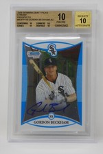 2008 Bowman Chrome Prospects Gordon Beckham AU Rookie 🔥Beckett 10 PRISTINE