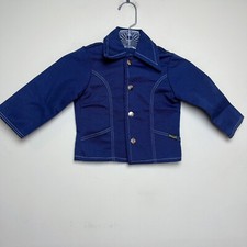 VTG 60s 70s Wrangler Denim Jean Jacket Kids Toddler Sz 3T Made In USA Near Mint