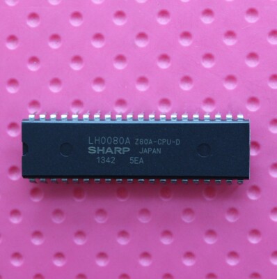 2 X CPU Sharp LH0080A Z80A – DIP40, Pour Ordinateurs Rétro, Projets DIY, Remplacement – Pièces Neuves