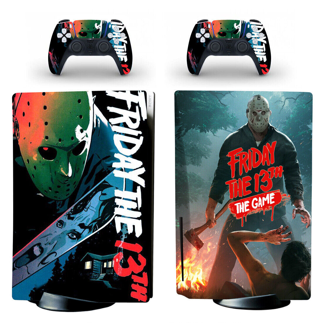 PS5 Standard Disc Console Skin Sticker Decal Warp Friday the13th Jason Voorhees-image