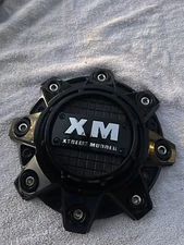 Xtreme Mudder Gloss Black Wheel Center Cap 8080 