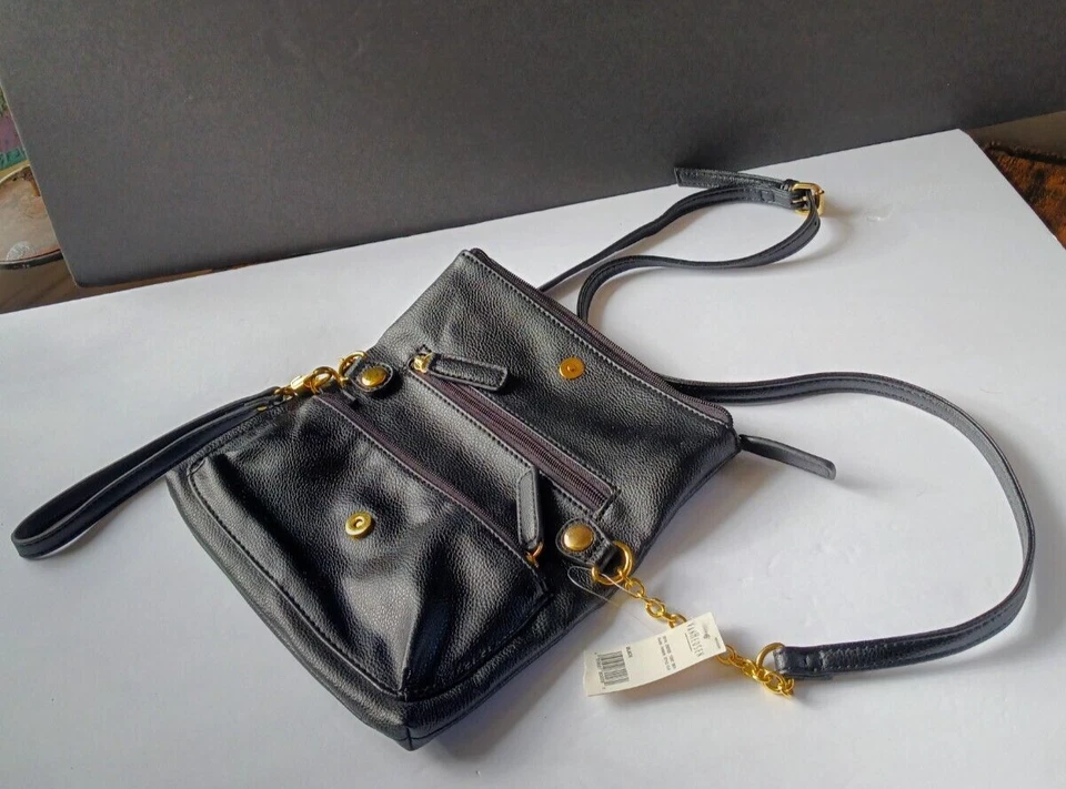 Bolso Bandolera Van Heusen Plegable Cremallera Cadena Boho Ciudad Escuela Viaje Nuevo con Etiquetas Foto 2 de 4