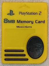 Sony Playstation 2 Magic Gate Nyko 8 MB Memory Card - Yellow