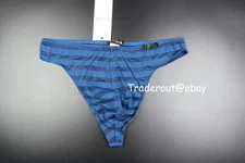 Hom Men blue bachelor sheer G-string thong underwear size M L