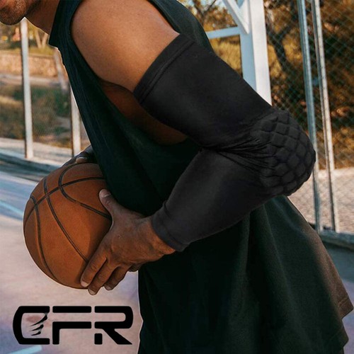 Compression Elbow Support Honeycomb Pad Brace Arm Sleeve Tennis Pain Sports - Picture 6 of 13