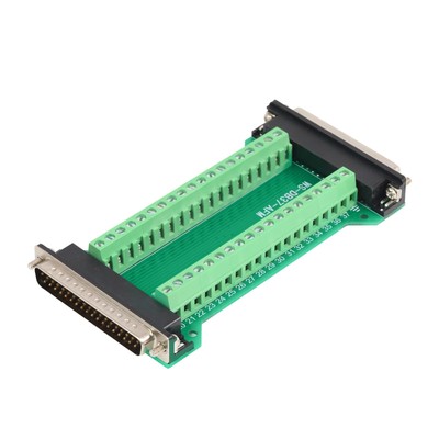 DB37 Male to Female Terminal Breakout Board RS232 D-SUB Serial to 37pin Port ...