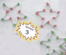 "Beaded Holiday Stars" ornament kit makes 3 beads