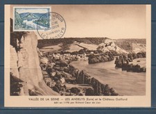 carte  1er jour vallée de la Seine les Andelys  27  Eure   1954