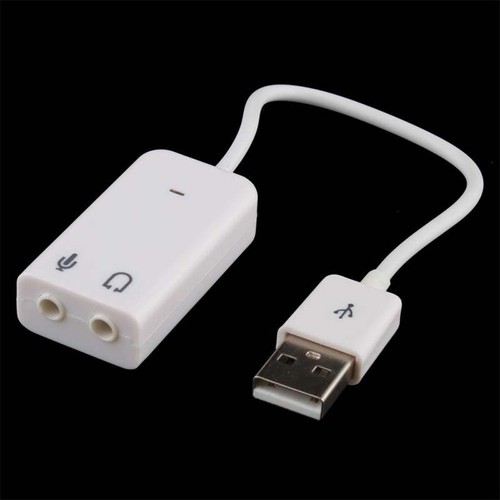 USB2.0 AUDIO SOUND CARD ADAPTER CABLE 3D VIRTUAL 7.1CH Win7 8 32 64 Linux Mac OS - Picture 3 of 5
