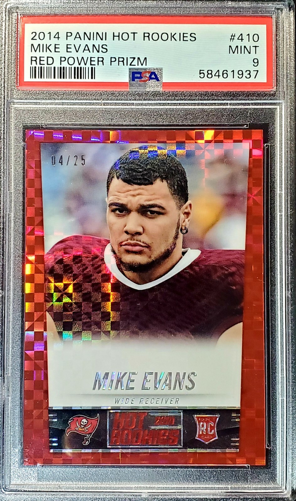 Mike Evans Panini Hot Rookies #410 Red Power