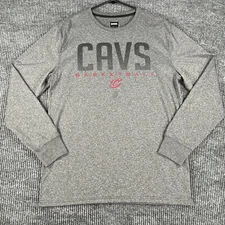 Cleveland Cavaliers Shirt UNK NBA Mens Medium Gray Long Sleeve Basketball