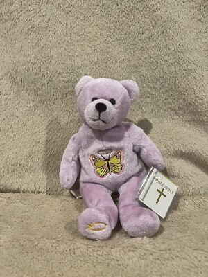 Holy Bears Eternity The Purple Butterfly Bear 2000 Plush Beanie