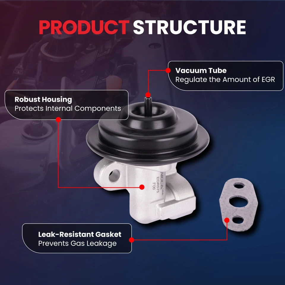 Válvula EGR para Ford Expedition Mustang Explorer F150 F250 Mercury Cougar Mystique Foto 3 de 4