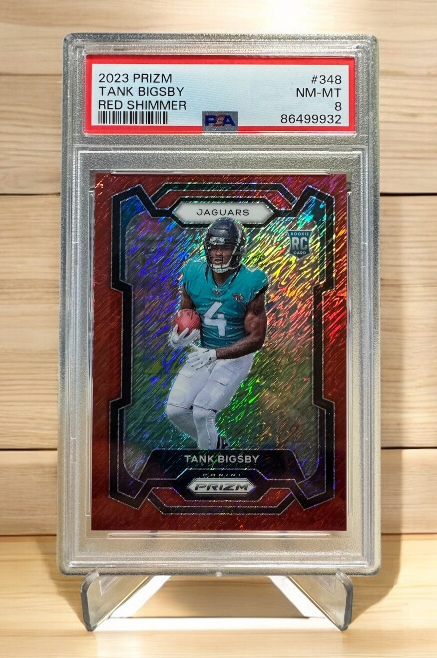 Tank Bigsby 2023 Prizm Rookie FOTL Red Shimmer /35 SSP #348 Jags RC