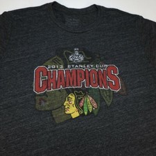 MAJESTIC THREADS CHICAGO BLACKHAWKS NHL HOCKEY CHAMPIONS TEE T SHIRT Mens XL
