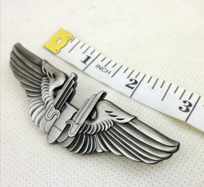 WWII US ARMY AIR FORCE USAAF AERIAL GUNNER WINGS BADGE PIN | eBay