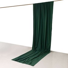 HUNTER GREEN Drape Curtain 14 ft Polyester Backdrop Rod Pockets Party Events
