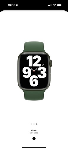 Apple Watch Solo Loop Band Size 6 - Clover Green Genuine OEM 41mm 40 38 Used - Photo 8 sur 8