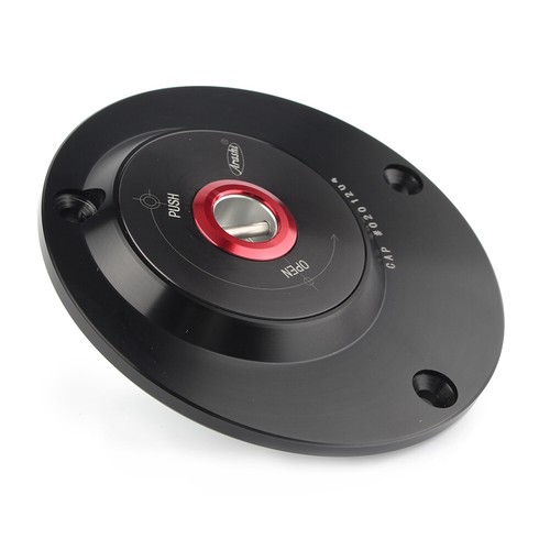Black Fuel Filler Cover Gas Tank Cap w/Key For Yamaha FZ1 FZ6 YZF600 1000 R1 R6 - Picture 7 of 12
