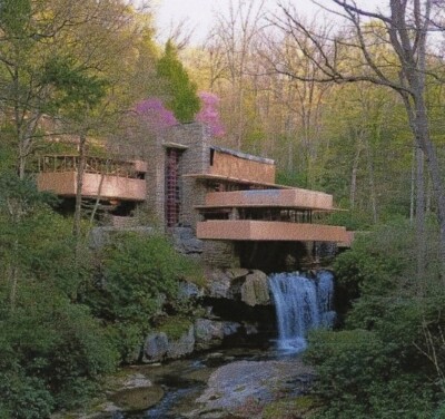 Frank Lloyd Wright FALLINGWATER 3 View-Master Reels Interior, Exterior + Details