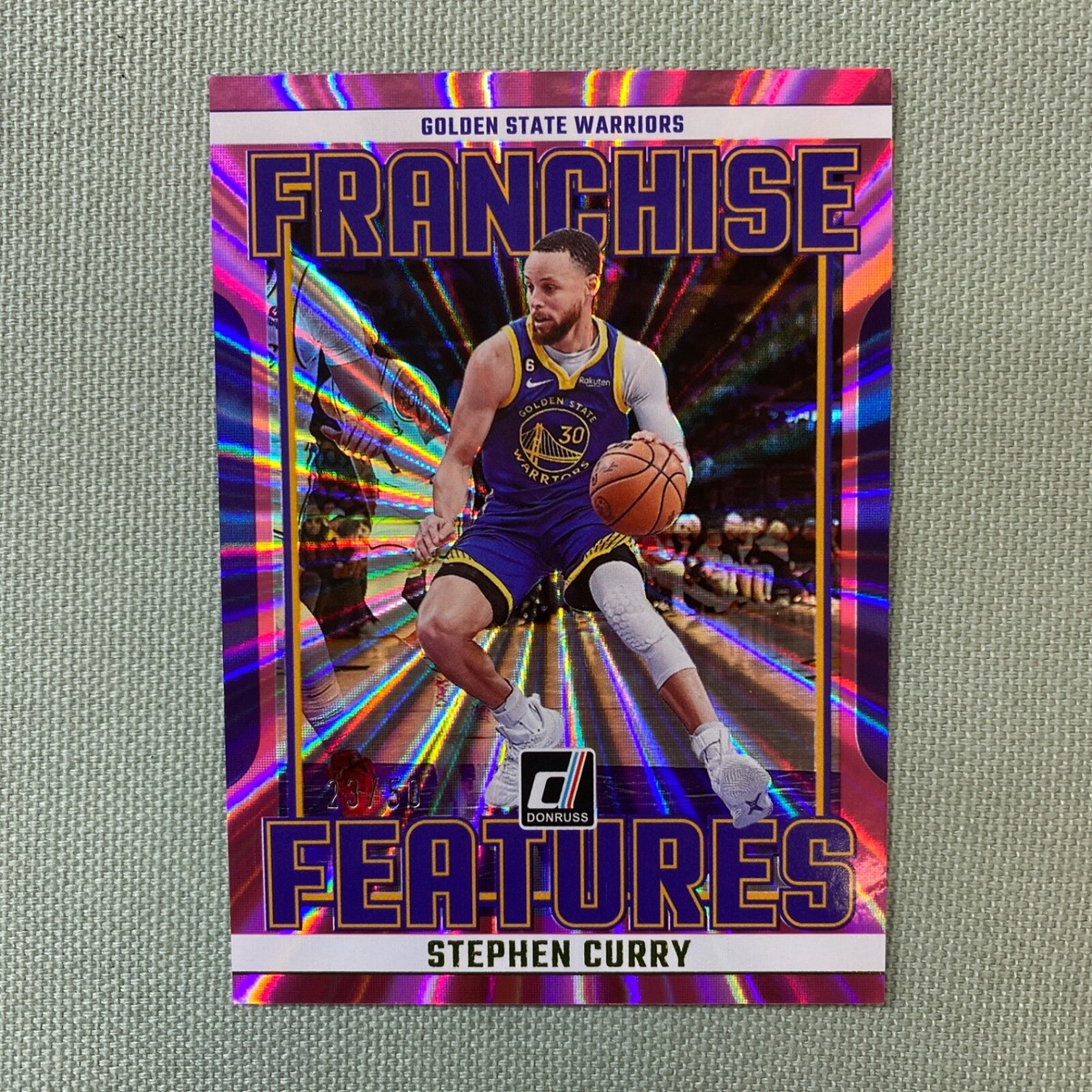 2023 Stephen Curry #21 /50 Donruss Panini Franchise Features
