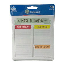 Aim High Notepad Planner Make It Happen - 50 Sheets