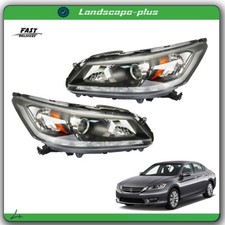 Rightleft Pair Headlight Headlamps Halogen Wled Drl For Honda Accord 2013-2015 Rightleft Pair Headlight Headlamps Halogen Wled Drl For Honda Accord 2013-2015