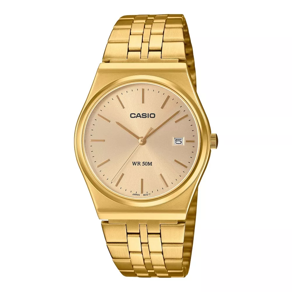 Casio unisex gold sale