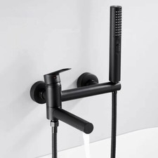 Bathroom Tub Faucet Single Handle Waterfall Spout Mixer Tap with Hand Shower