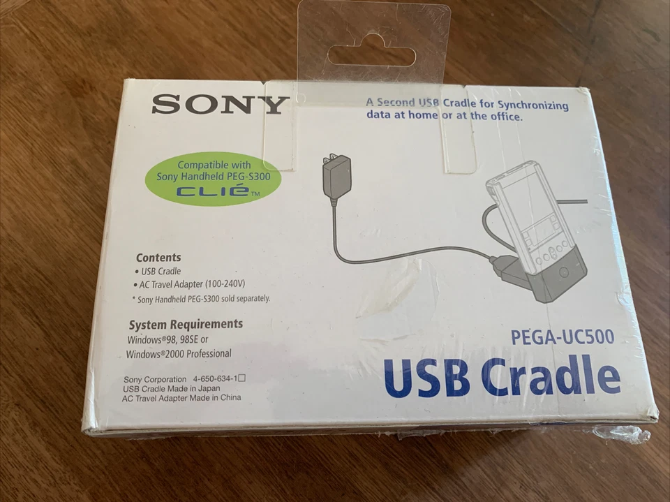 Sony Clie PEGA-UC500 USB Cradle with A/C Adapter - for PEG-300 Series - New - Image 2 of 4