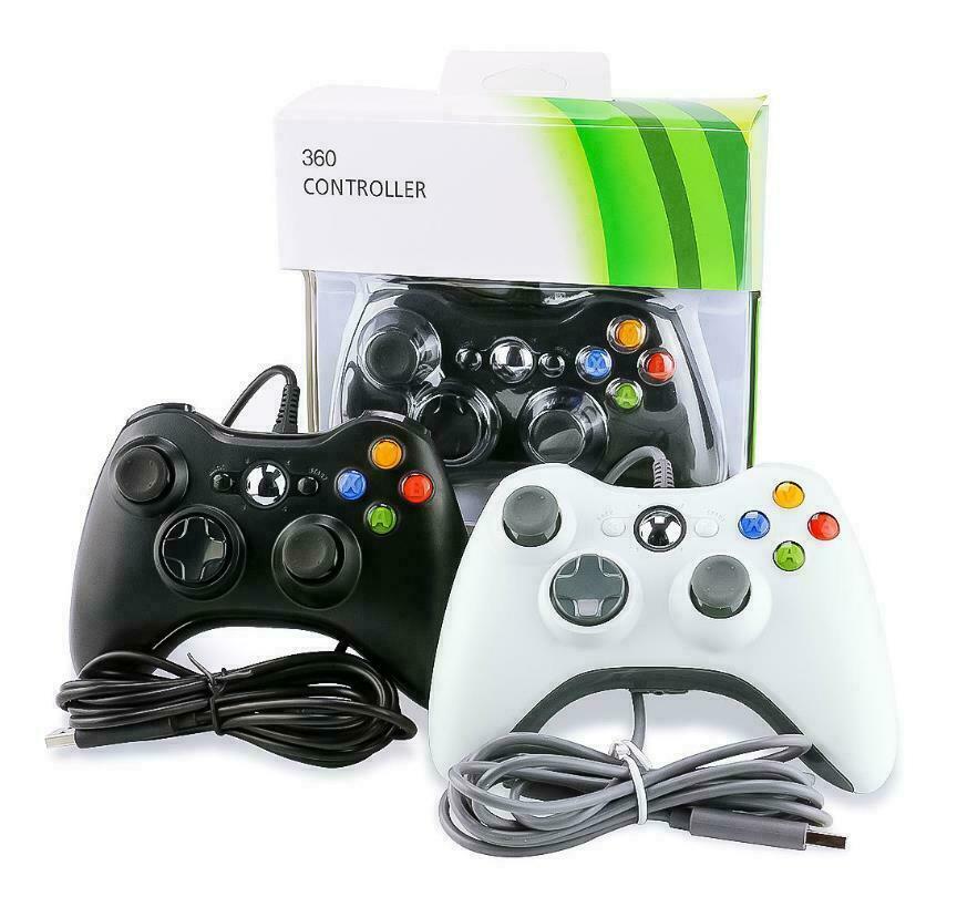 Black USB Wired Xbox 360 Controller Game Pad For Microsoft Xbox