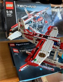 LEGO TECHNIC 42040 FIRE PLANE Played Complete Instruction Box Double Build