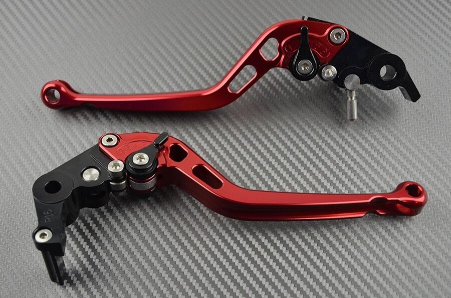 Long brake & clutch levers pair RED CNC Triumph Speed Triple T309 all versions Zdjęcie NOWOŚĆ