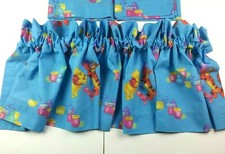 Winnie The Pooh Window Valance Disney Curtain 84" x 15" blue