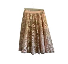 BEBE Midi Skirt Sequin Pink Formal Size 8 NWT