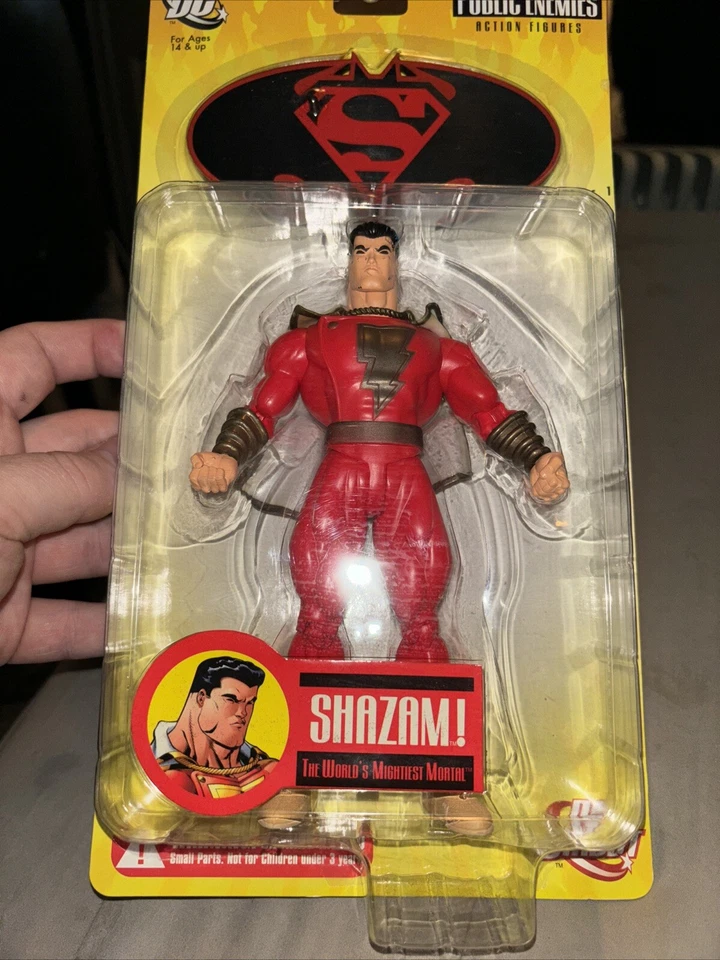 Figura de acción DC Direct Public Enemies serie 1 SHAZAM (2005) sellada Foto 4 de 4