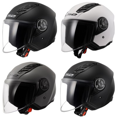 LS2 OF616 Airflow II Open Face Motorradhelm Einfacher Roller Fahrrad Crashdeckel