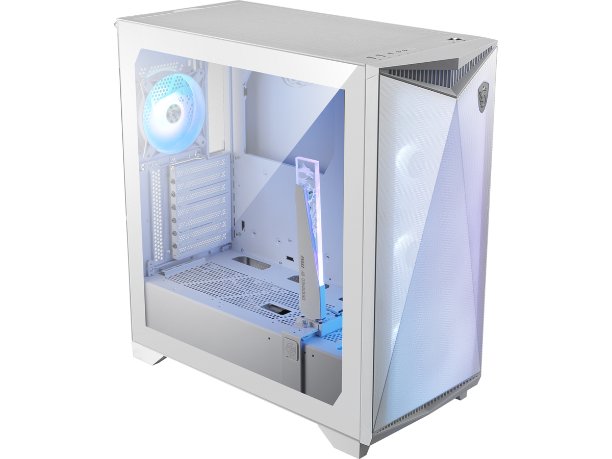 MSI MPG GUNGNIR 300R AIRFLOW ATX PC Case WHITE, Type-C, 4x120mm