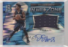 2016 Spectra In the Zone Memorabilia Neon Blue 27/99 Deyonta Davis #16 Auto 0c2