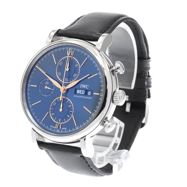 IWC SCHAFFHAUSEN PORTOFINO IW391036 42mm SS Navy Dial Automatic #C240 image 2
