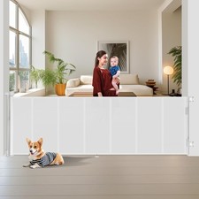 Retractable Baby Gate 150in Extra Wide Mesh  42" Extra Tall w/ FREE Shipping