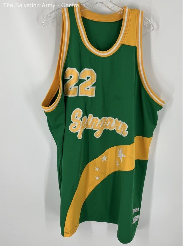 Legendary Game Mens Multicolor Spingarn High School Elgin Baylor 22 Jersey Sz 56