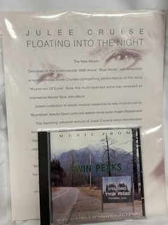 Music From Twin Peaks CD (EUROPE) Julee Cruise Press Release For her CD