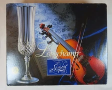 Cristal d'Arques Longchamp Champagne Flutes Set of 4 4¼ oz 24% Lead Crystal