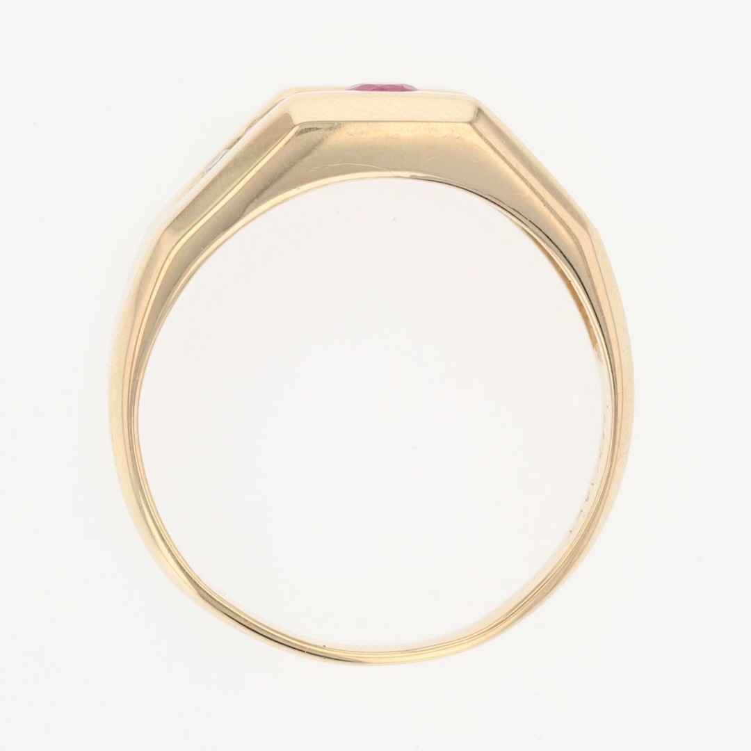 .49ctw Ruby Solitaire and Diamond Wedding Band Ri… - image 6