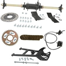 28" Rear Axle Kit Swingarm Brake Assembly 110cc 125cc 150 ATV Quad Go Kart Buggy